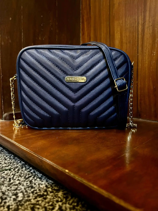 Chic Urban Elegance Crossbody Bag Blue - MAZ Collection