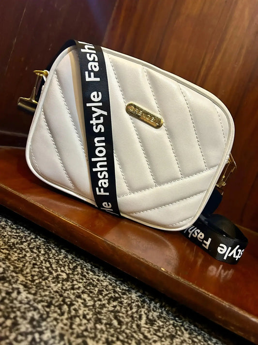 Chic Urban Elegance Crossbody Bag White - MAZ Collection